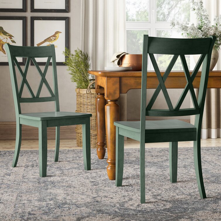 Wood cross back dining chairs hot sale